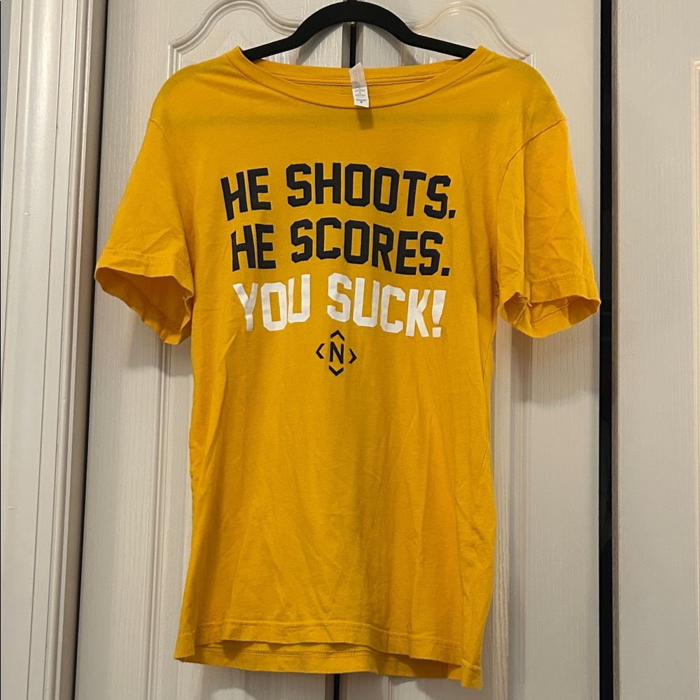 Bella Canvas Yellow Graphic Tee Nashville Predators Saying